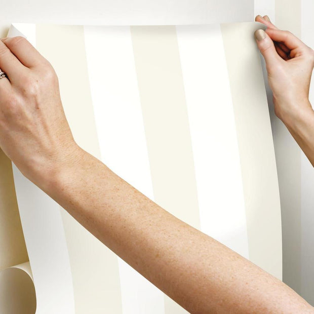Awning Stripe Peel and Stick Wallpaper