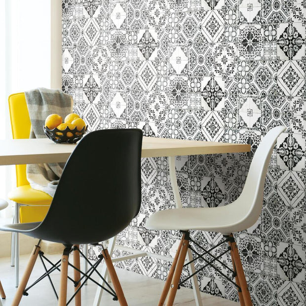 Mediterranean Tile Peel and Stick Wallpaper