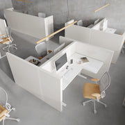 H-shaped Modular Office Cubicle