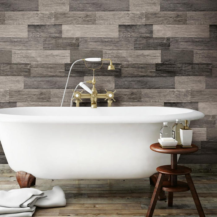 Weathered Wood Plank Peel and Stick Wallpaper