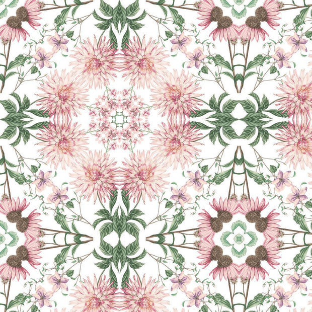 Cottage Garden Kaleidoscope Peel and Stick Wallpaper