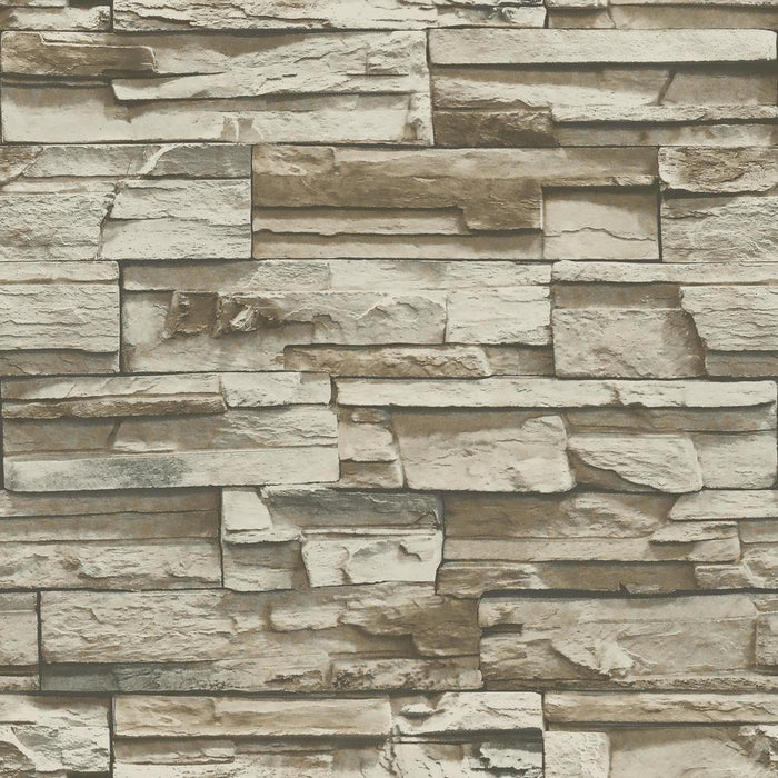 Flat Stone Peel and Stick Wallpaper