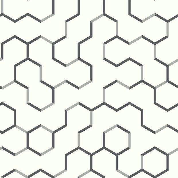 Open Geometric Peel and Stick Wallpaper