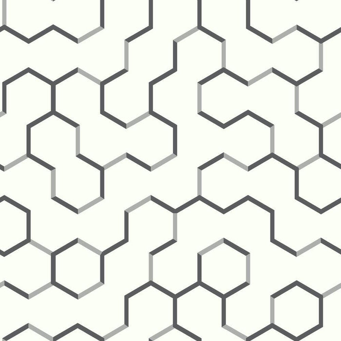 Open Geometric Peel and Stick Wallpaper