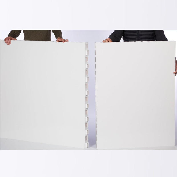 two man fitting l shaped diy partition room divider