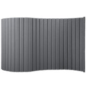 Versipanel grey acoustical room divider partition against white background
